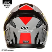 MTS M-910 BEE GÜNEŞ VİZÖRLÜ KASK (KIRMIZI CAMLI) - 4