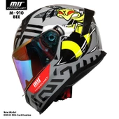 MTS M-910 BEE GÜNEŞ VİZÖRLÜ KASK (KIRMIZI CAMLI) - 2