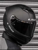 LS2 STREAM 2 MAT SİYAH KASK ( SİYAH+ŞEFFAF CAM ) thumbnail 2
