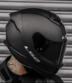 LS2 STREAM 2 MAT SİYAH KASK ( SİYAH+ŞEFFAF CAM ) thumbnail 3