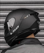 LS2 STREAM 2 MAT SİYAH KASK ( SİYAH+ŞEFFAF CAM ) thumbnail 5