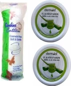 Dermokil El Kremi Alo Vera 2x220 ml + Makyaj Pamuğu - 1