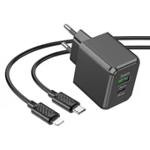 Polham HC QC3.0 20W Type-C To iPhone Şarj Başlık Ve Şarj Kablo İphone 11 12 13 14 Pro Max Şarj Seti - 1