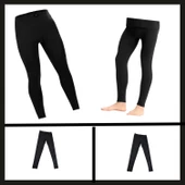 Uyguna-Yakala Heatpro Unisex Siyah Termal Alt İçlik Tayt Argeus-RML.002 - 1