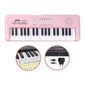 Jwin CMK-1237 37 Tuşlu Elektronik Org (Etiket. Adaptör Hediye) - Pembe - 1