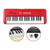 Jwin CMK-1237 37 Tuşlu Elektronik Org (Etiket. Adaptör Hediye) - Kırmızı - 1