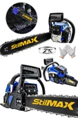STİLMAX Blue Turbo9200 Benzinli Ağaç Odun Dal Kesme Makinesi Motorlu Testere Zincirli Ağaç Kesme - 1