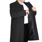 Erkek Kaşe Kaban Siyah - 4