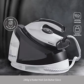 Homend Steamwork 1167H Buhar Kazanlı Ütü Siyah Beyaz - 1