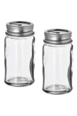 IKEA Cıtronhaj Tuzluk / Karabiberlik Baharatlık Cam 8 Cm  2 Parça - 1