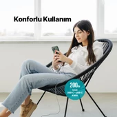 Ttec 2 Metre 65W Süper Hızlı Type C to Type C Şarj ve Data Kablosu, Kopmaz Yıpranmaz PD/QC Şarj Destekli Kablo - 3
