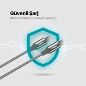 Ttec 1.5Metre 100W Süper Hızlı Type C to Type C Şarj ve Data Kablosu, Kopmaz Yıpranmaz PD/QC Şarj Destekli Kablo - 5