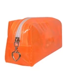 Taros Vintage Label Şeffaf Silikon Kalem Kutu Turuncu 2356 - 2