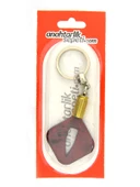 Maket Mermi Ahşap Anahtarlık - 762 Çekirdek Desenli - Kırmızı - 8