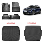 Rizline C5 Aircross 2023 ve Sonrası Modeller Paspas ve Bagaj Havuzu Set thumbnail 1