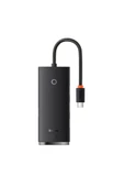 Baseus Lite Series 4 Portlu Type-C to USB 3.0 HUB Adaptör 25cm - 1