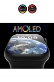 Watch 9 Pro Plus Multi Uyumlu Titanyum Vidalı Kasa Pusulalı 45mm Kilitli Çift Kordonlu Akıllı Saat - 6