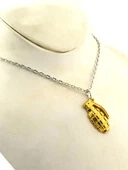 El Bombası - Grenade - Kolye - Gold Görünümlü - 4