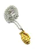 El Bombası - Grenade - Kolye - Gold Görünümlü - 8