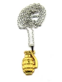El Bombası - Grenade - Kolye - Gold Görünümlü - 9