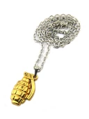 El Bombası - Grenade - Kolye - Gold Görünümlü - 1