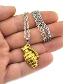 El Bombası - Grenade - Kolye - Gold Görünümlü - 3
