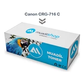hementoner Canon Crg-716 C Muadil Toner Mavi - Mf8040/Mf8040Cn/Mf8050Cn - 2