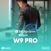 SKG W9 Pro TENS-EMS Bel ve Sırt Masaj Aleti, Isı Terapisi-Termoterapi, Fototerapi Titreşimli Bel Kemeri, Type-C - 1