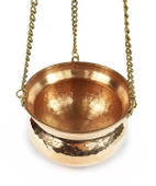 Shark Anatolia Kabak Bakır Askılı Saksı 14cm Kırmızı - 3