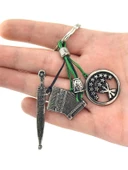 Salkım Anahtarlık - Adige Bayrak Akordiyon Kama thumbnail 7