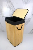 Digithome Dikdörtgen Bambu Çamaşır Sepeti Naturel CL-6002-8 C1-1-121 - 2