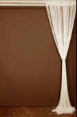 İP PERDE İNCE ZİNCİR KREM RENK 300 x 280 CM - 5