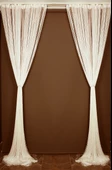 İP PERDE İNCE ZİNCİR KREM RENK 300 x 280 CM - 6