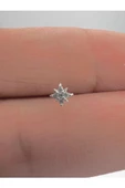 925 Ayar Gümüş Hızma Kutup Yıldızı Model Tek Taş Gümüş Renk - 1