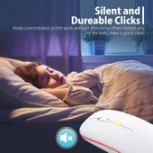 Blic Bwm6 Beyaz RGB Şarjlı Kablosuz 1600DPI Işıklı Kablosuz Sessiz Mouse - 4