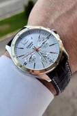 Casio CSISTE1 Kasası Gümüş Kordonu Acı Kahverengi Renk Göstergeli Fonksiyonel Erkek Kol Saati - 4