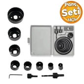 GFB Panç Seti Ahşap Sunta Duvar Buat Alçıpan Kartonpiyer Delme  Adaptör Takımı 16 Parça thumbnail 1