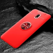 Xiaomi Redmi 8A Yüzüklü Standlı Manyetikli Kamera Korumalı Kılıf - 4