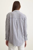 Multi Çizgili Gömlek Lacivert thumbnail 5