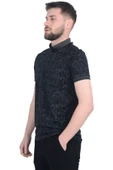 Cengiz İnler Jakar Desenli Erkek Polo Yaka T-shirt - 2