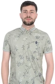 Cengiz İnler Sarmaşık Desenli Erkek Polo Yaka T-shirt - 8