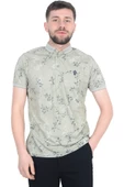 Cengiz İnler Sarmaşık Desenli Erkek Polo Yaka T-shirt - 7