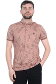 Cengiz İnler Sarmaşık Desenli Erkek Polo Yaka T-shirt - 1