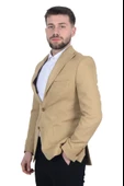Cengiz İnler İtalyan Hasır Desen Slim Fit Erkek Ceket - 2