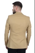 Cengiz İnler İtalyan Hasır Desen Slim Fit Erkek Ceket - 4