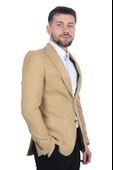 Cengiz İnler İtalyan Hasır Desen Slim Fit Erkek Ceket - 3