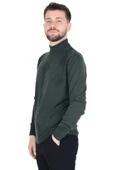 Cengiz İnler Yarım Balıkçı Yaka Karo Desen Yünlü Erkek Triko Kazak - 2