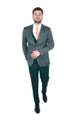 Cengiz İnler Kumlu Desen Yelekli Erkek Takım Elbise - 9