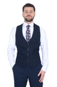15347-Kareli Kombinli Yelekli Takım - 12