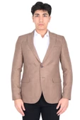 Cengiz İnler Armür Desenli Kırlangıç Yaka Slim Erkek Ceket - 1